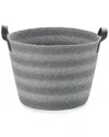 Baum Large Round Twisted Storage Bins With Handles