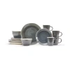 Baum Norte Grey 16-pc. Ceramic Dinnerware Set In Gray