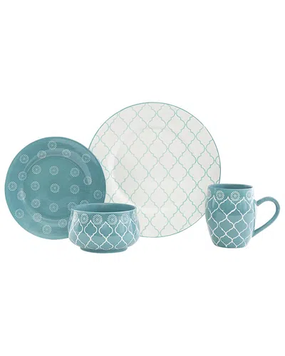 BAUM DNU BAUM PALEO TURQUOISE 16PC DINNERWARE SET
