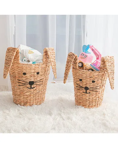 Baum Round Tapered Bunny Baskets (set Of 2)