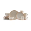 Baum Sahara Sand 16-pc. Ceramic Dinnerware Set In Brown
