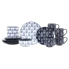 Baum Terra Blue 16-pc. Ceramic Dinnerware Set In Blue