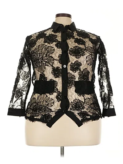 Pre-owned Baum Und Pferdgarten 3/4 Sleeve Blouse In Black