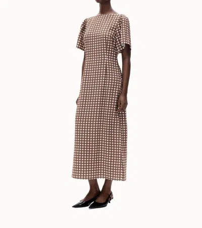 Baum Und Pferdgarten Adalene Dress In Hot Fudge Check In Brown