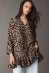 Baum Und Pferdgarten Agnel Dress Camel Leopard In Multi
