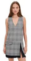 Baum Und Pferdgarten Ahana Dress Black And White Check In Gray