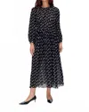 Baum Und Pferdgarten Alfie Dress In Afterglow Dot In Black