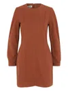 Baum Und Pferdgarten Alfreda Puff-sleeve Dress In Brown