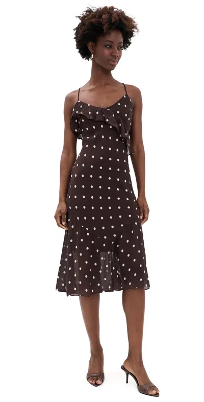Baum Und Pferdgarten Allis Dress Coffee Bean Dots In Brown