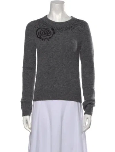 Pre-owned Baum Und Pferdgarten Alpaca Graphic Print Sweater W/ Tags In Gray