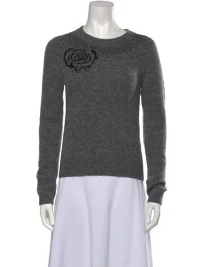 Pre-owned Baum Und Pferdgarten Alpaca Graphic Print Sweater W/ Tags In Gray