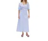 Baum Und Pferdgarten Ammy Dress In Eventide Blue In Multi