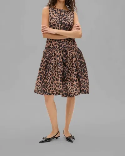 Baum Und Pferdgarten Aneva Dress In Dark Brown Leopard