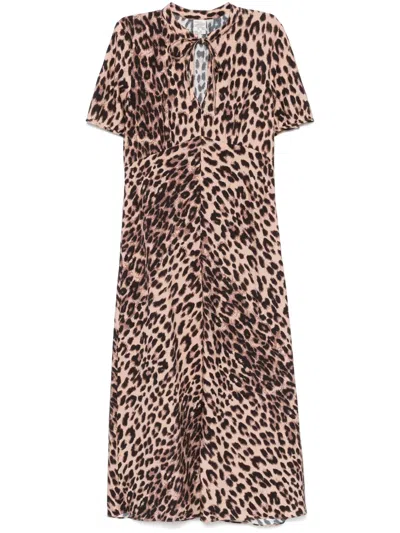 Baum Und Pferdgarten Anneliek Midi Dress In Neutrals