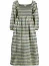 Baum Und Pferdgarten Aquina Checked Dress In Yellow