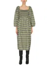 Baum Und Pferdgarten Aquina Checked Dress In Green