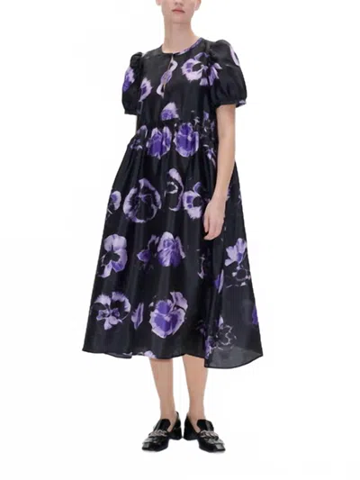 Baum Und Pferdgarten Artemis Dress In Purple Pansy In Black