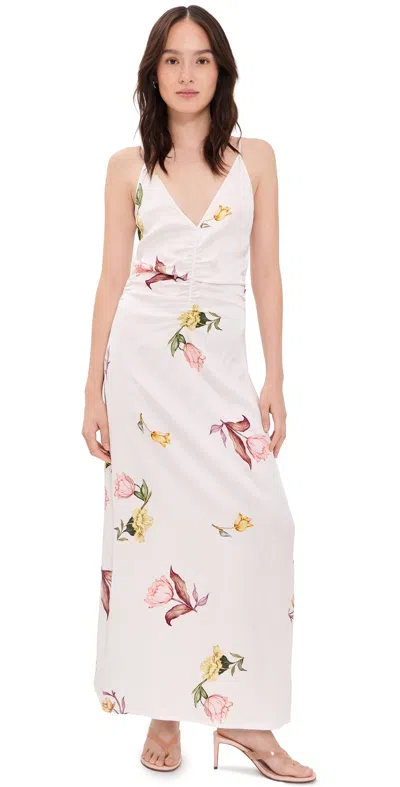 Baum Und Pferdgarten Atalia Dress Coconut Cream Tulips In White