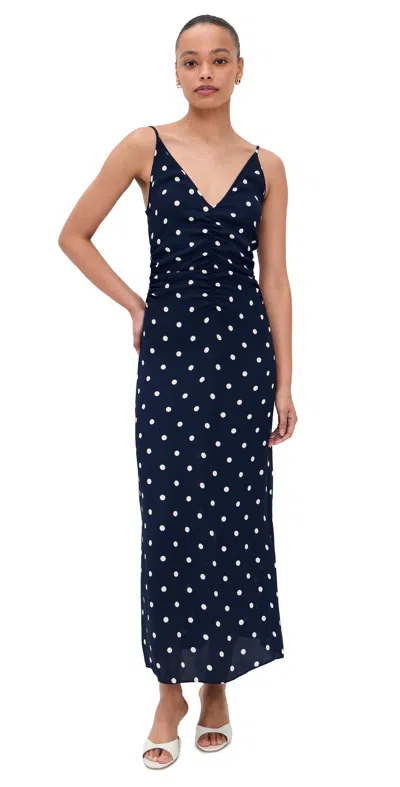 Baum Und Pferdgarten Atalia Dress Navy Creme Dot In Blue