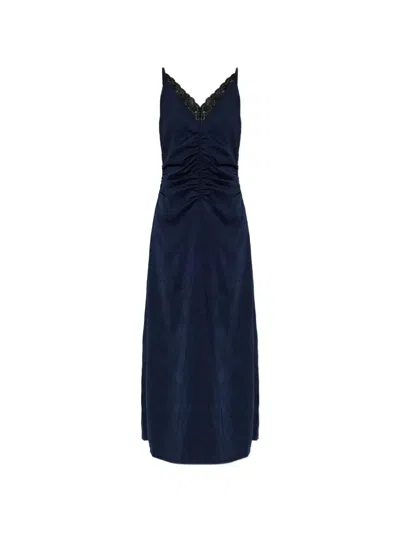 Baum Und Pferdgarten Atalie Maxikleid Mit Spitzenbesatz In Blue