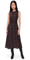 Baum Und Pferdgarten Atina Dress Dark Red Check In Brown