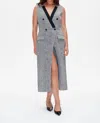 Baum Und Pferdgarten Aurore Dress In Salt And Pepper In Gray
