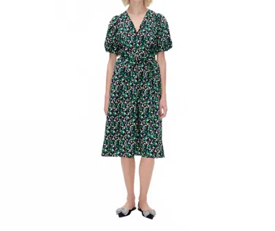 Baum Und Pferdgarten Azalia Dress In Black Dandy Flower In Multi