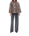 Baum Und Pferdgarten Bahenalong Sleeve Jacket In Brown Leopard In Animal Print