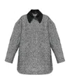 Baum Und Pferdgarten Berfe Herringbone-pattern Oversized Jacket In Black