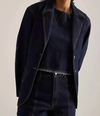 Baum Und Pferdgarten Birla Blazer In Night Sky Denim In Multi