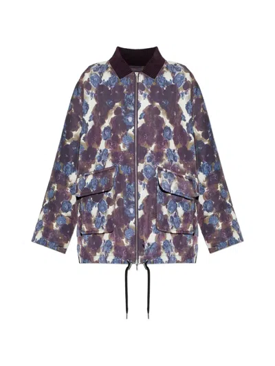 Baum Und Pferdgarten Boline Floral-print Jacket In Purple