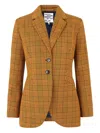 Baum Und Pferdgarten Bryony Checked Single-breasted Blazer In Brown