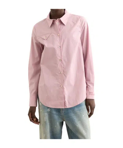 Baum Und Pferdgarten Buckle Long-sleeved Shirt In Pink