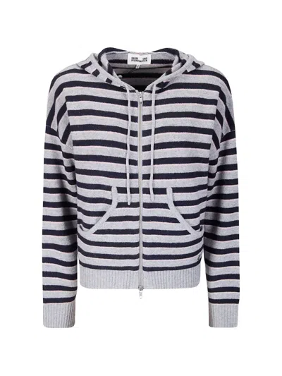 Baum Und Pferdgarten Calley Striped-pattern Hoodie In Gray