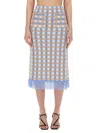 Baum Und Pferdgarten All-over Pattern Fringed Midi Skirt