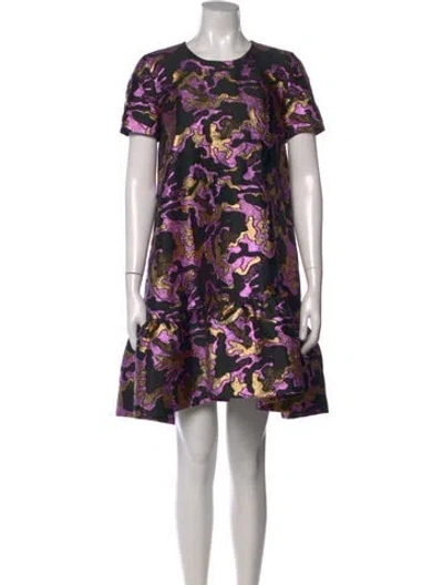 Pre-owned Baum Und Pferdgarten Camouflage Print Mini Dress In Black