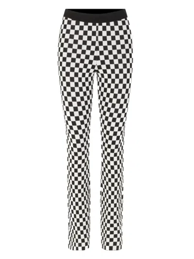 Baum Und Pferdgarten Caramba Check-pattern Trousers In Black