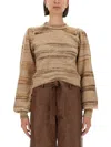 Baum Und Pferdgarten Carmy Cuffed-sleeve Striped Sweater
