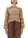 Baum Und Pferdgarten Carmy Cuffed-sleeve Striped Sweater
