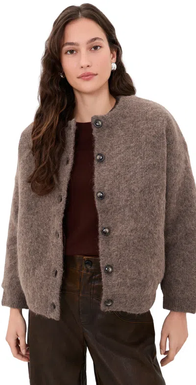 Baum Und Pferdgarten Carna Alpaca Cardigan Jacket Coffee Quartz Brown