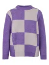 Baum Und Pferdgarten Cecilee Checked Sweater In Purple