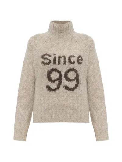 Baum Und Pferdgarten Celena Turtleneck Sweater In Neutral