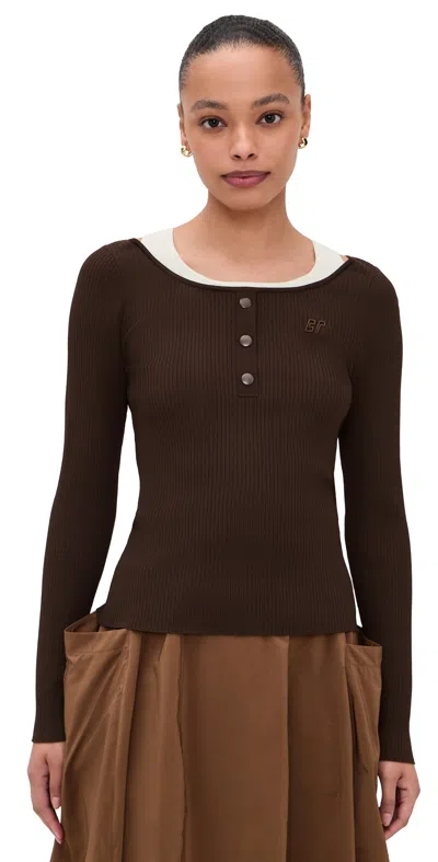 Baum Und Pferdgarten Clary Top Hot Fudge In Brown