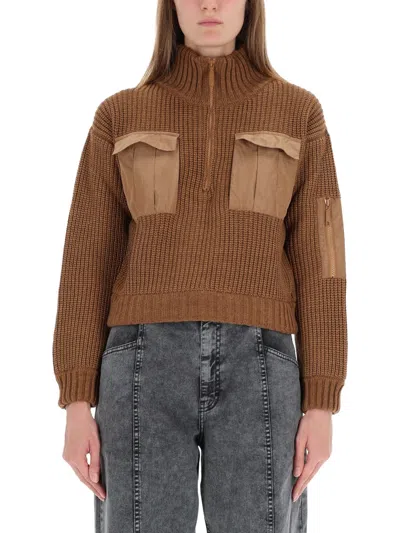 Baum Und Pferdgarten Clyde High-neck Sweater In Brown