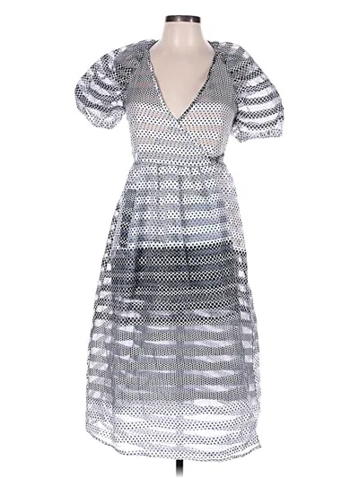 Pre-owned Baum Und Pferdgarten Cocktail Dress In Silver