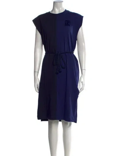 Pre-owned Baum Und Pferdgarten Colorblock Pattern Knee-length Dress In Blue