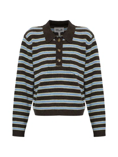 Baum Und Pferdgarten Cori Polo-collar Sweater In Blue