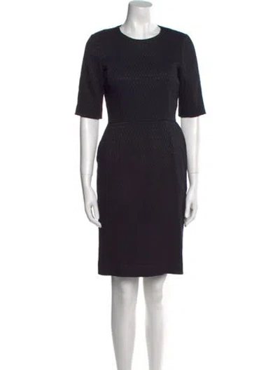 Pre-owned Baum Und Pferdgarten Crew Neck Knee-length Dress In Black