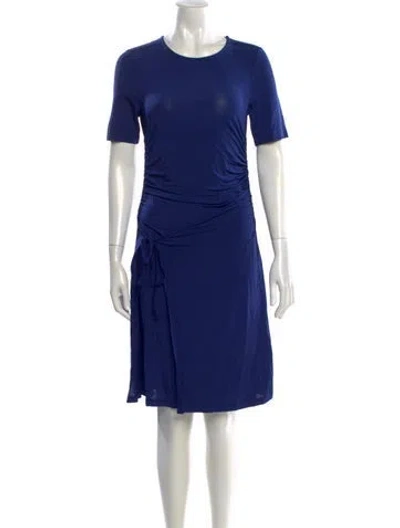 Pre-owned Baum Und Pferdgarten Crew Neck Knee-length Dress In Blue