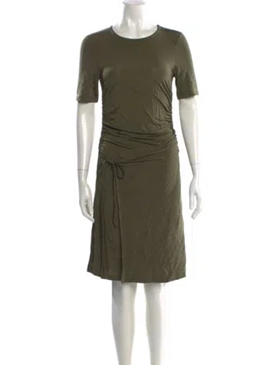 Pre-owned Baum Und Pferdgarten Crew Neck Knee-length Dress In Green